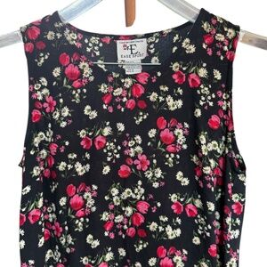 Vintage 90's Floral Maxi‎ Sleeveless Dress Sz 6